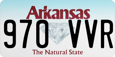 AR license plate 970VVR