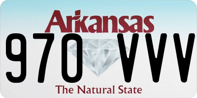 AR license plate 970VVV
