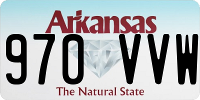 AR license plate 970VVW