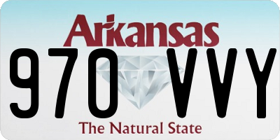 AR license plate 970VVY