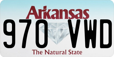 AR license plate 970VWD