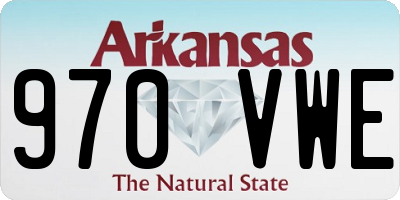 AR license plate 970VWE