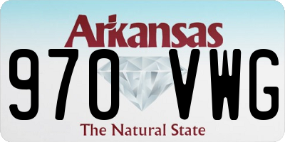 AR license plate 970VWG