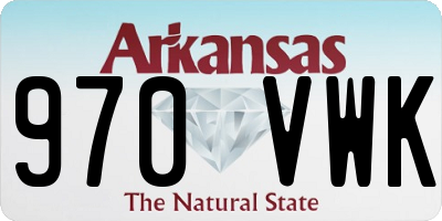 AR license plate 970VWK