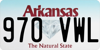 AR license plate 970VWL