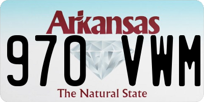 AR license plate 970VWM