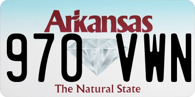 AR license plate 970VWN