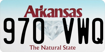 AR license plate 970VWQ