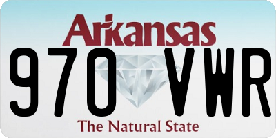 AR license plate 970VWR
