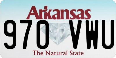 AR license plate 970VWU