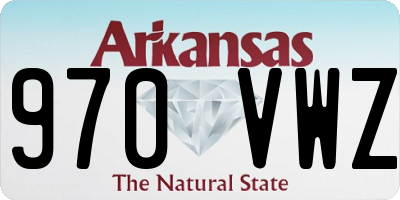 AR license plate 970VWZ