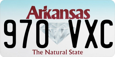 AR license plate 970VXC