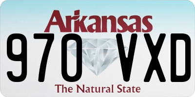 AR license plate 970VXD