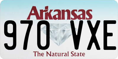 AR license plate 970VXE