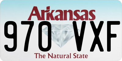 AR license plate 970VXF