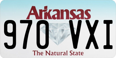 AR license plate 970VXI