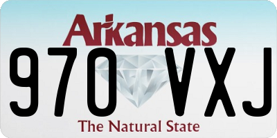 AR license plate 970VXJ