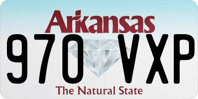 AR license plate 970VXP