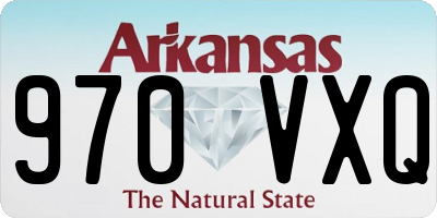 AR license plate 970VXQ