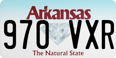 AR license plate 970VXR