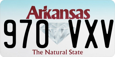 AR license plate 970VXV