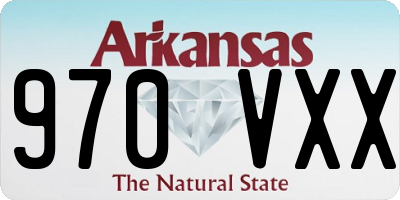 AR license plate 970VXX