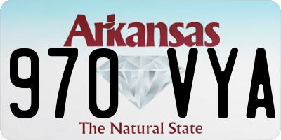 AR license plate 970VYA