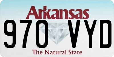 AR license plate 970VYD