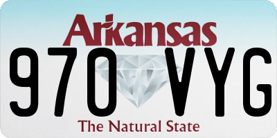 AR license plate 970VYG