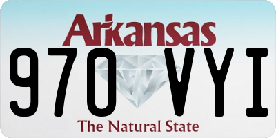 AR license plate 970VYI