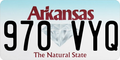 AR license plate 970VYQ