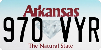 AR license plate 970VYR