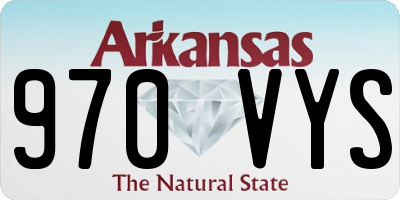 AR license plate 970VYS