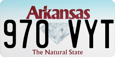 AR license plate 970VYT