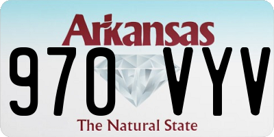 AR license plate 970VYV