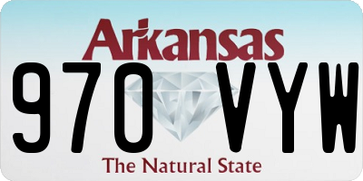 AR license plate 970VYW