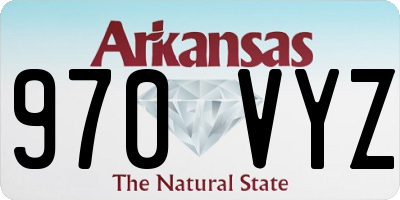 AR license plate 970VYZ
