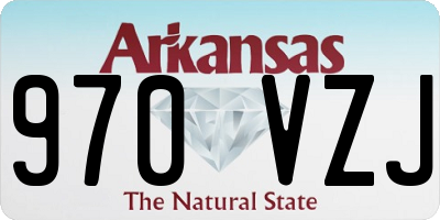 AR license plate 970VZJ