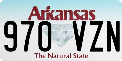 AR license plate 970VZN