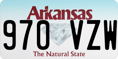 AR license plate 970VZW