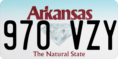 AR license plate 970VZY