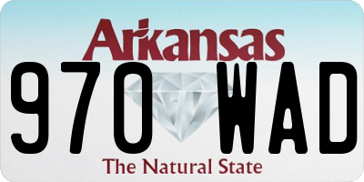 AR license plate 970WAD