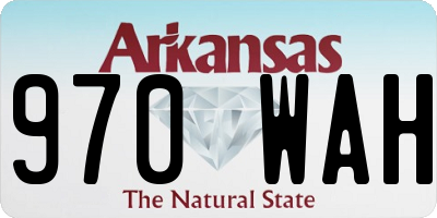 AR license plate 970WAH