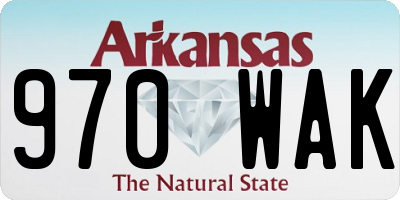 AR license plate 970WAK