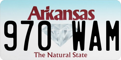 AR license plate 970WAM