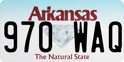 AR license plate 970WAQ