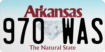 AR license plate 970WAS