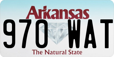 AR license plate 970WAT