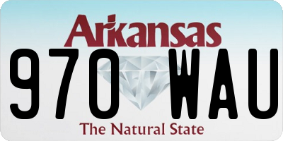AR license plate 970WAU