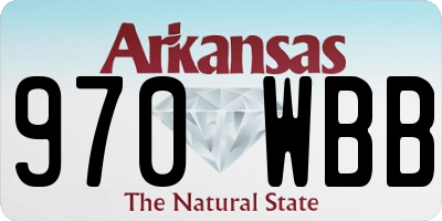 AR license plate 970WBB